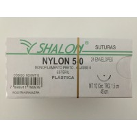 Fio de Sutura Shalon Nylon 5-0
