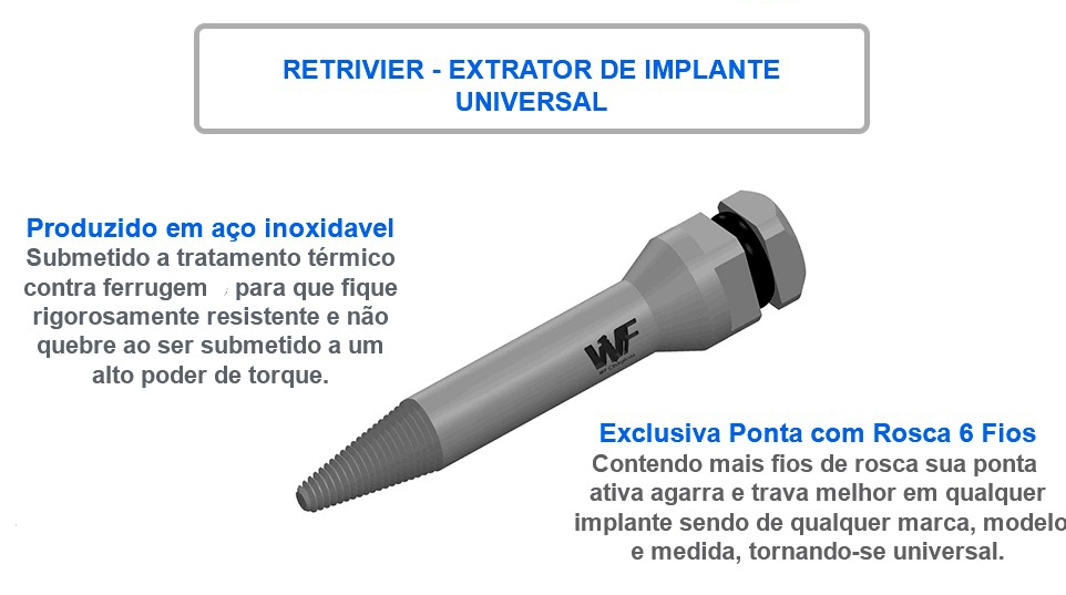 Retriver - Extrator de Implante Universal