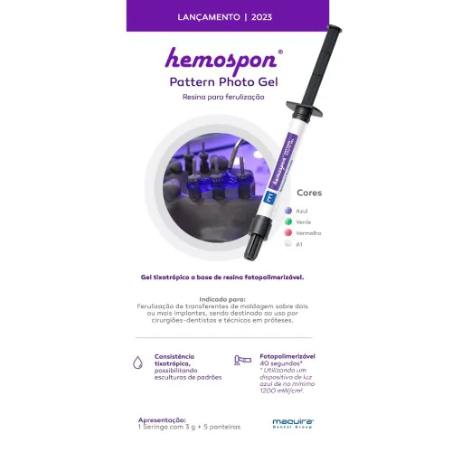 Resina Hemospon Pattern Photo Gel - Maquira - Imagem 3