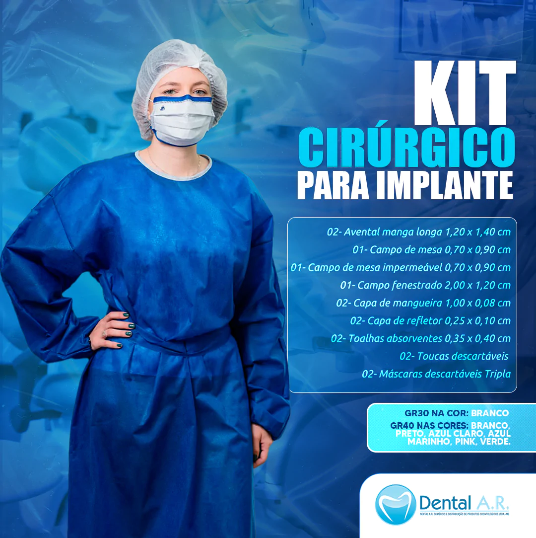 Kit Cirúrgico Odontológico Estéril para Implante - SP Health (GR30 e GR40) - Imagem 2