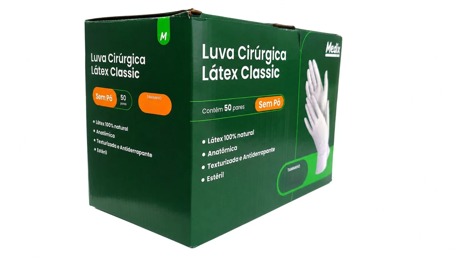 Luva Cirúrgica S/ Pó 1 Par - Medix